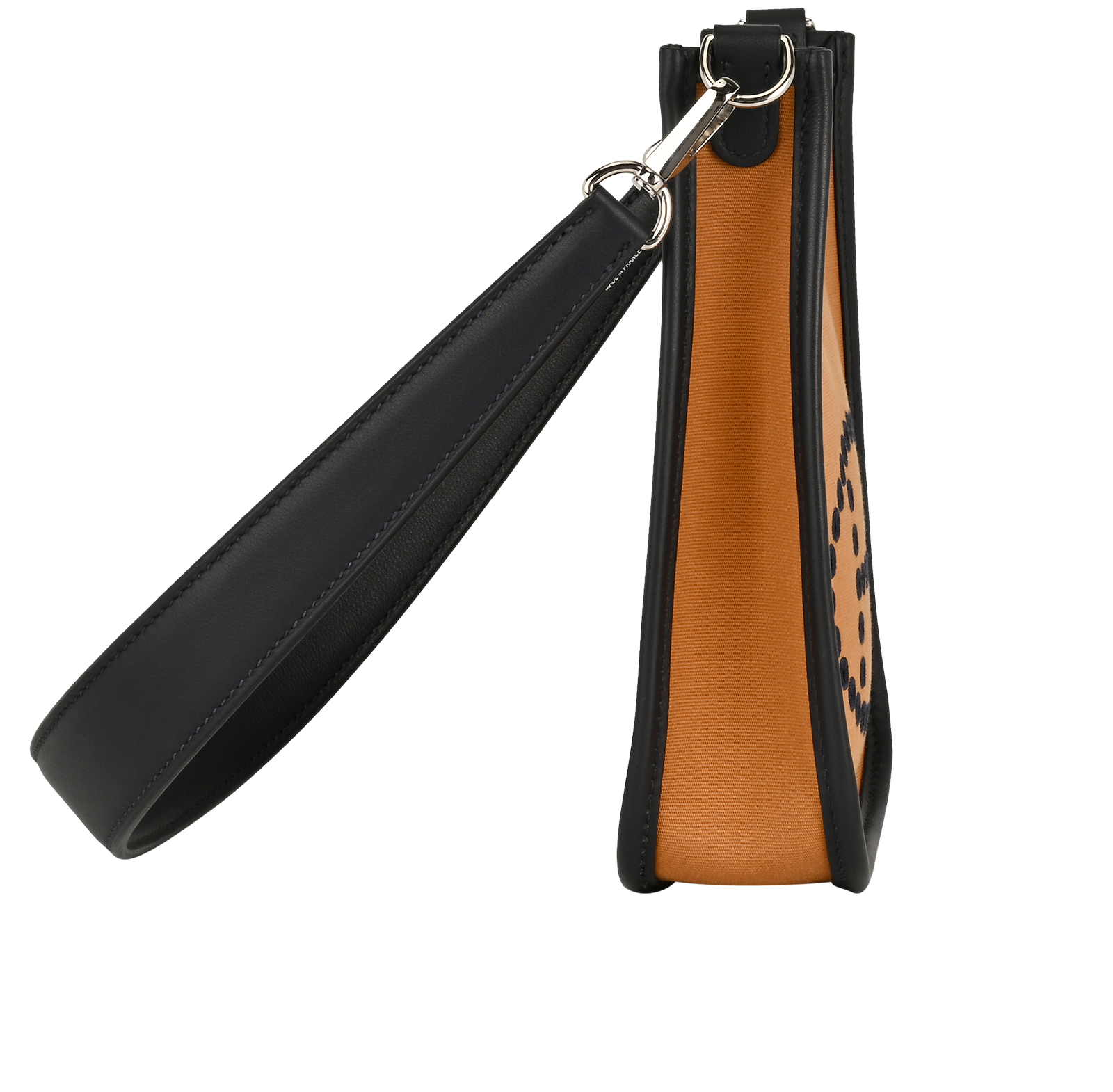 Neo Evelyne 16, &pound;1,800, Handbags, Navy/Tan, Canvas/Leather, Side view